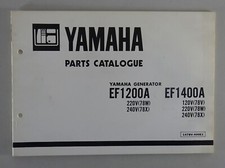 Parts Catalog Yamaha Generator EF1200A / EF1400A from 11/1984