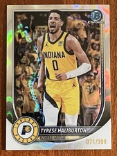 2025/26 Topps Bowman Chrome BCV-77 Tyrese Haliburton Lava Refractor /399