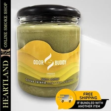 12oz Odor Buddy CITRUS ISLAND Ashtray Smoke Eliminator Scented Soy Candle