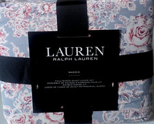 Lauren Ralph Lauren Maddie Floral QUEEN  Duvet Cover & Sham Set, NEW