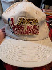 1985 Lakers world champion baseball cap