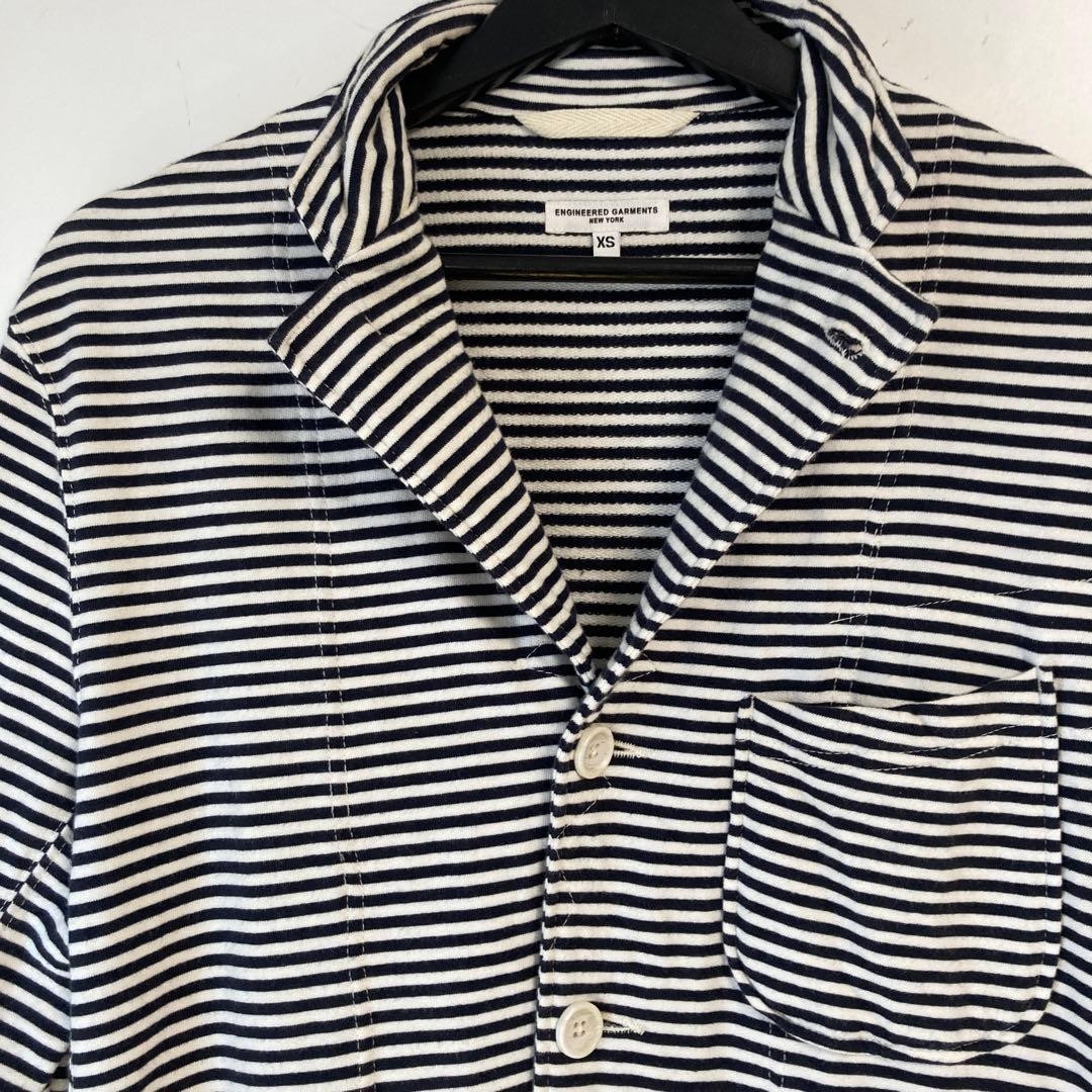 Engineered Garments Sweat Jacket Border Pattern X… - image 4