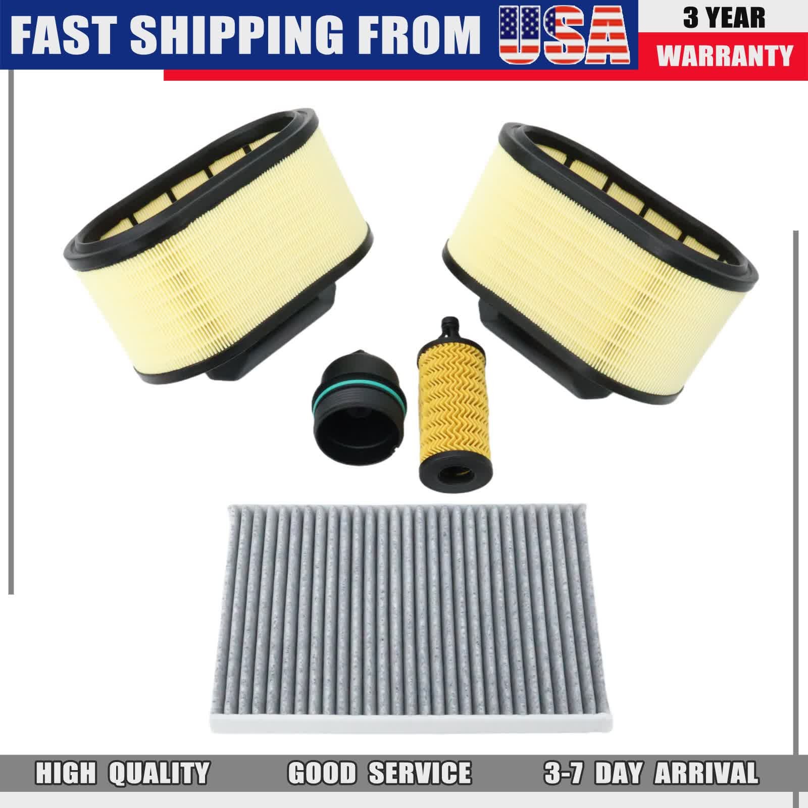 For Maserati Levante GT Modena Base S GTS Trofeo 3.0L 3.8L Engine Air Filter Kit