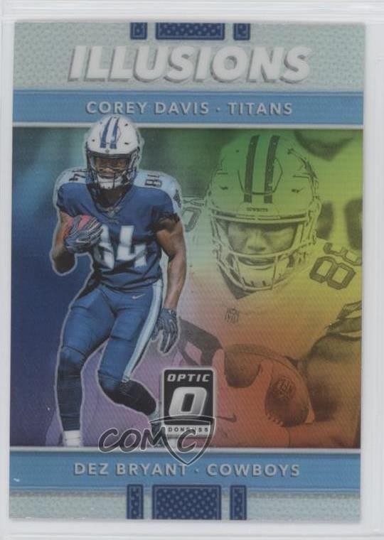 2017 Donruss Optic Illusions Holo Silver Prizm Corey Davis Dez Bryant Rookie RC