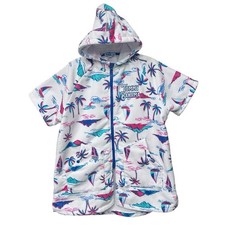 Tommy Bahama Kids Beach Cover Multi-Color Palmtree Terry Cloth Youth Size L/XL