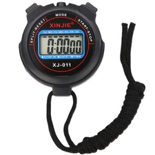 Waterproof Digital LCD Stopwatch Sports Counter Chronograph Timer Odometer Watch