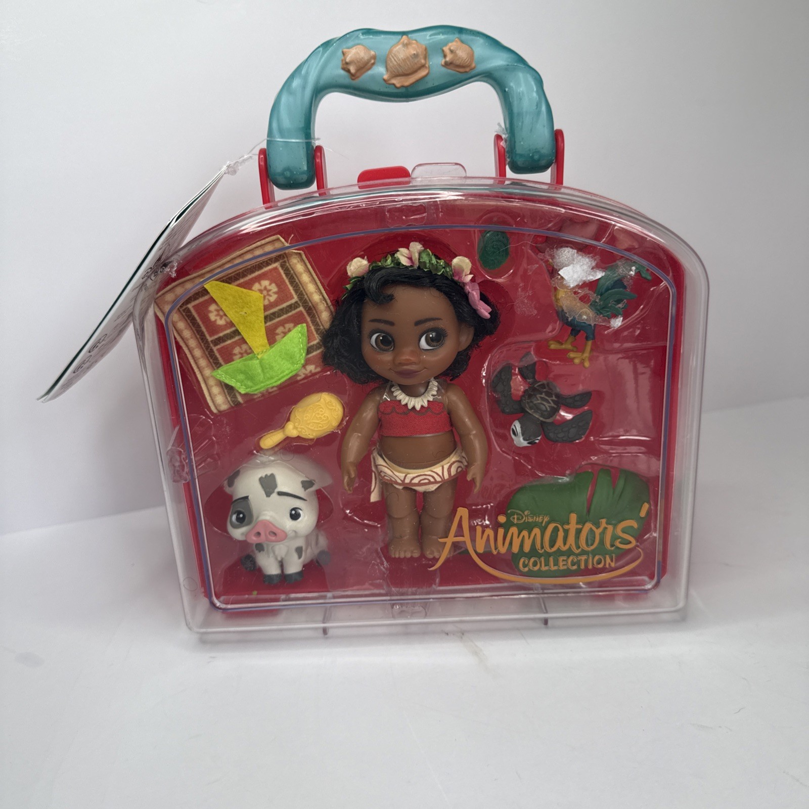 New Disney Animators’ Collection Moana 5” Mini Doll Play Set with Carry Case