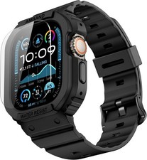 Military Bumper Cover Band For Apple Watch Ultra 2/1 49mm and Screen Protector