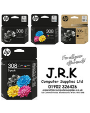 Original HP 308 308e Black & Colour Ink Cartridges For ENVY 6110 6120 6520 6530