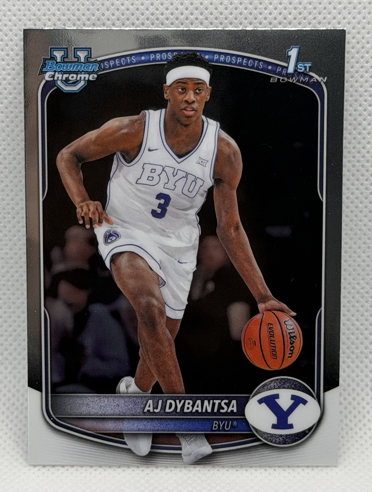 2025 Bowman Chrome U #BCP-1 AJ Dybantsa BYU 1st