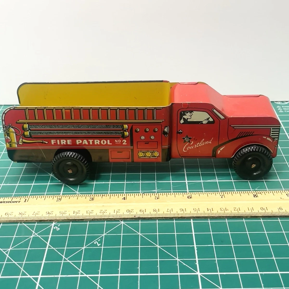 LEGO - CAMION DE POMPIER MERCEDES BENZ - ROUGE - 1960 - HO - 1/87