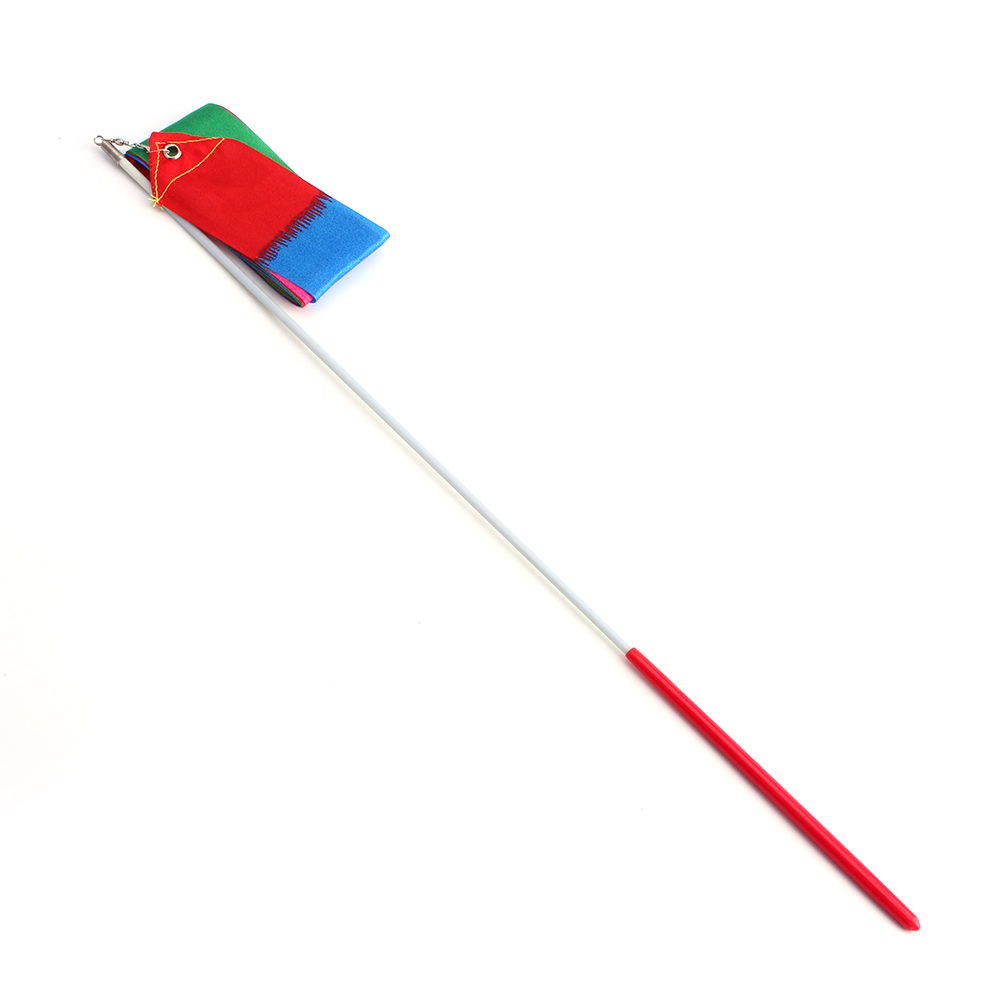 Colorful 4m Rhythmic Dance Ribbon Stick For Gymnastics Dance Easy To Use
