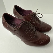 Pikolinos Womens Brown Leather Heeled  Lace up Sz EU 39/US 8.5 READ