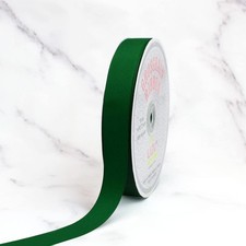 7/8 Inch Solid Grosgrain Ribbon 50 Yard Emerald Green Polyester