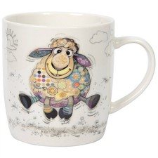 Coffee Mug Fine China Bug Art Sasha Sheep Animal Cartoons Novelty Cup Gift Idea