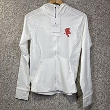 NWT Lululemon Mist Over Windbreaker Jacket Womens 6 White Hooded BSM Dance Team