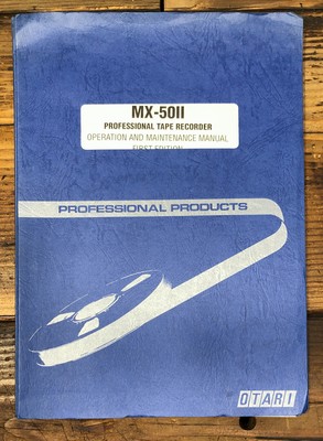 Otari MX-50 II MK2 Tape Recorder Operation & Owners / User Manual *Original*
