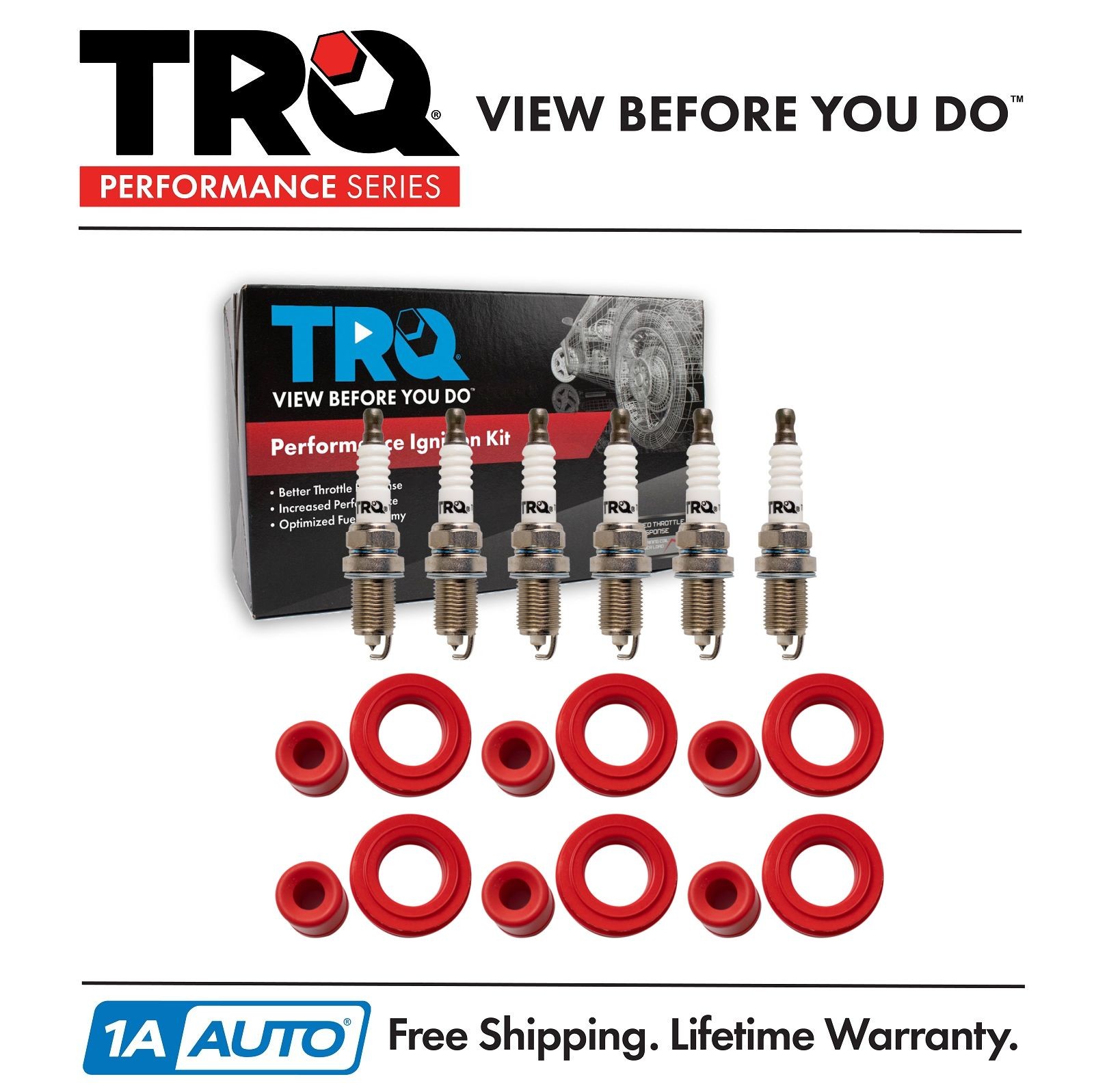 TRQ Performance Ignition Kit Red For 01-09 MDX 03-08 Pilot 06-08 Ridgeline