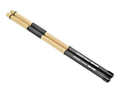 Rohema Brushes Rod Sticks Battery Rods Bamboo Rubber Grip Germany Black