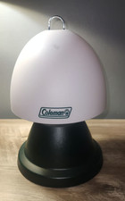 "Lámpara de mesa vintage de 12"" Coleman Deluxe linterna reloj y alarma funciona muy bien!
