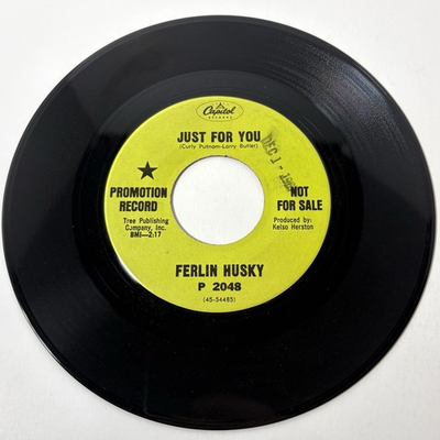 #ad Ferlin Husky Just For You Don#x27;t Hurt Me Anymore 7” Capitol Records Promo 45 $9.99