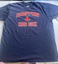 Boston Red Sox Men's 2XL Blue T-Shirt Majestic New With Tags