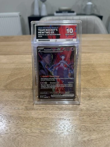 Pokemon Mewtwo EX Destined Rivals Team Rockets 231/182 Ace 10