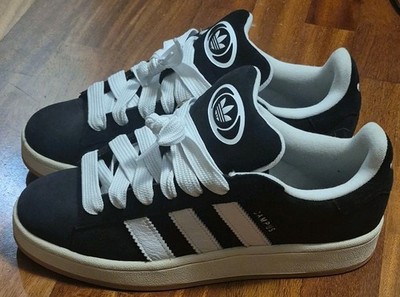 adidas Campus Originals Black White Low Top Lace Up Men's Casual Sneakers