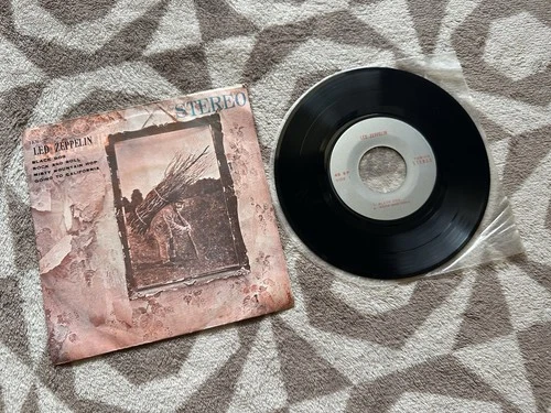 LED ZEPPELIN : BLACK DOG + ROCK AND ROLL  THAILAND RECORDS VINYL 7 " EP
