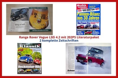 Range Rover Vogue LSEi 4.2 mit 202PS Literaturpaket - 3 komplette Zeitschriften