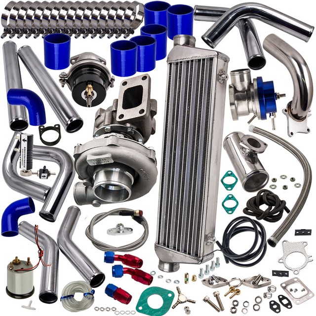 CXRacing Twin Turbo Intercooler Kit T04E For 7993 Fox Body Ford Mustang V8 5.0 eBay