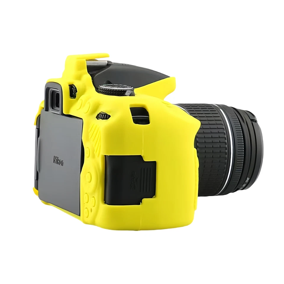 Capa protetora de câmera silicone capa macia para Nikon D5300 e Nikon D5200 - Imagem 4 de 4