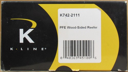 K-Line K742-2111 UP/SP PFE/Pacific Fruit Express Wood-Sided Reefer Car O-Gauge - Picture 4 of 4