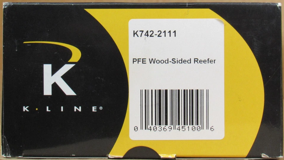 K-Line K742-2111 UP/SP PFE/Pacific Fruit Express Wood-Sided Reefer Car O-Gauge - Image 4 of 4