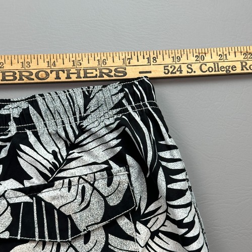 Tommy Bahama Shorts Mens XL Black White Hawaiian Floral Mesh Lined Swim Trunks - 第 11/12 張圖片