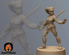 Star Wars Legion Jedi Master Aayla Secura Miniature 3D Printed Resin Mini Proxy