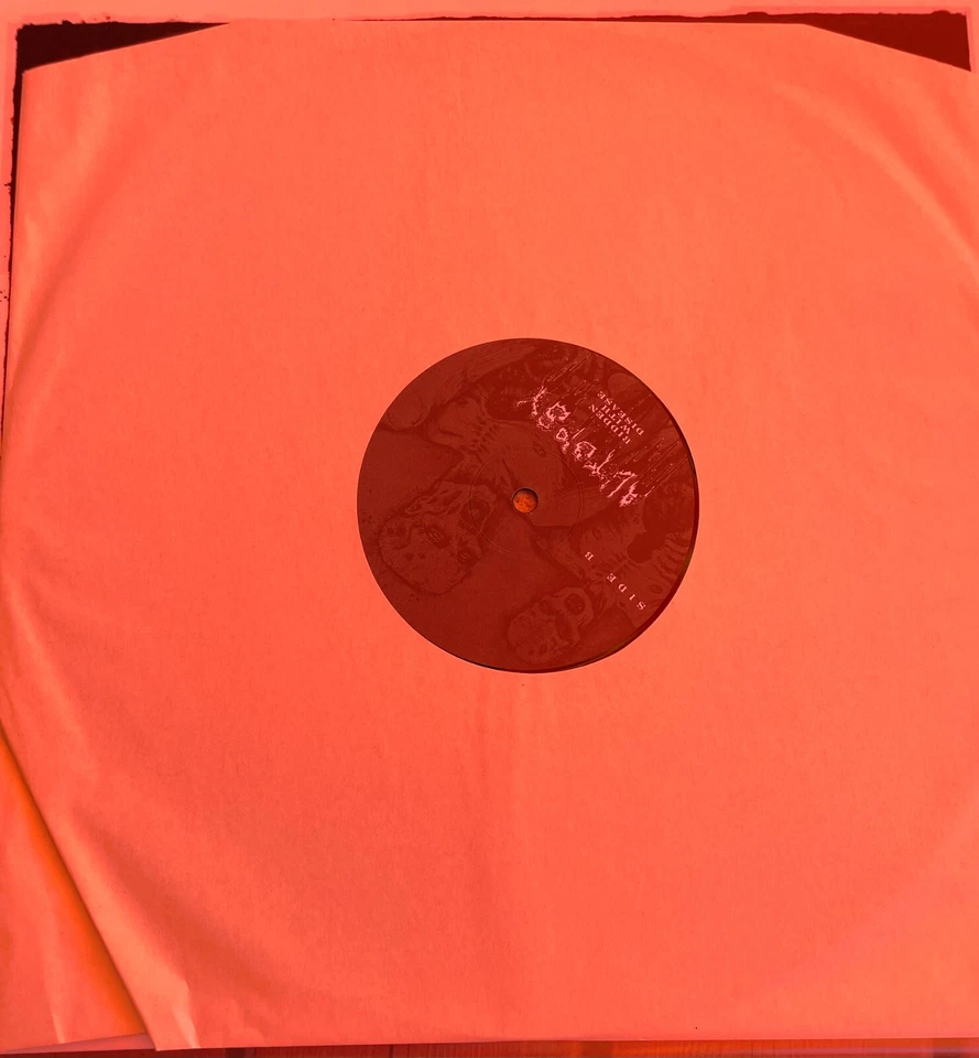 Autopsy Ridden With Disease Vinyl 2LP 12" 33 RPM Reissue 2001 Lyric Sheet New - Image 3 of 4