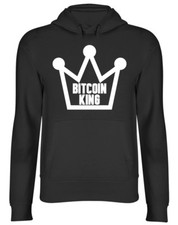 Bitcoin King Mens Womens Ladies Unisex Hoodie