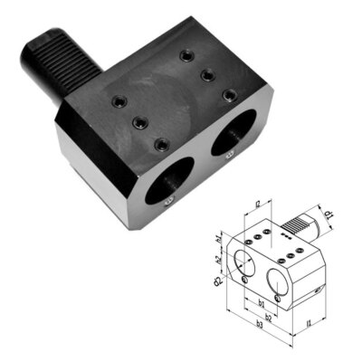 DIN 69880 VDI Halter Form E7, VDI20-VDI60 VDI Doppel-Bohrstangenhalter