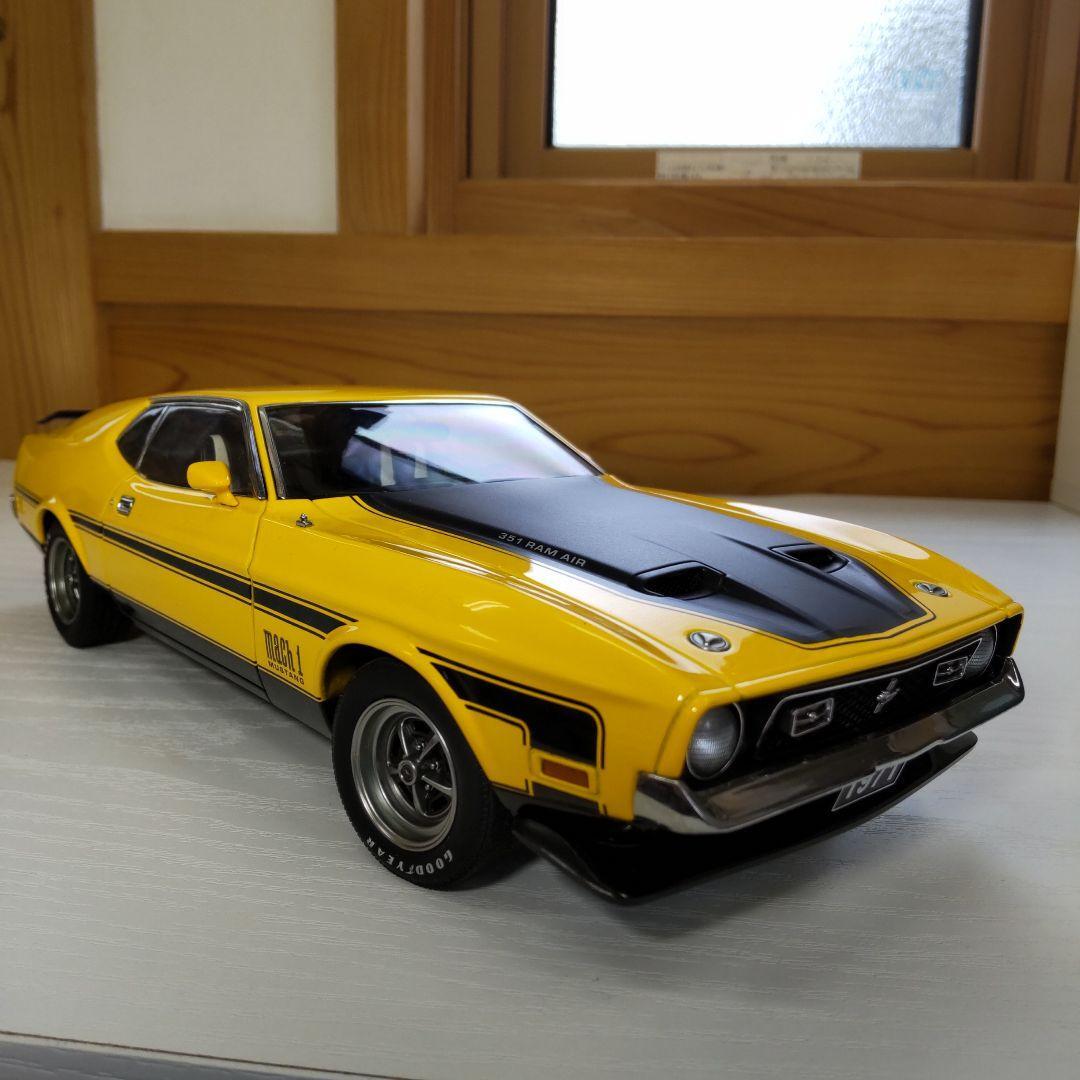 AUTOart 1/18 フォード マスタング マッハ1 1971 黄色 【公式通販】