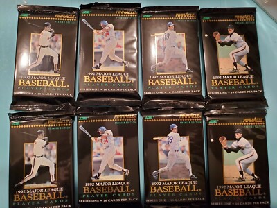 12X 1992 SCORE   PINNACLE MAJOR LEAGUE BASEBALL PLAYER CARDS PACKS