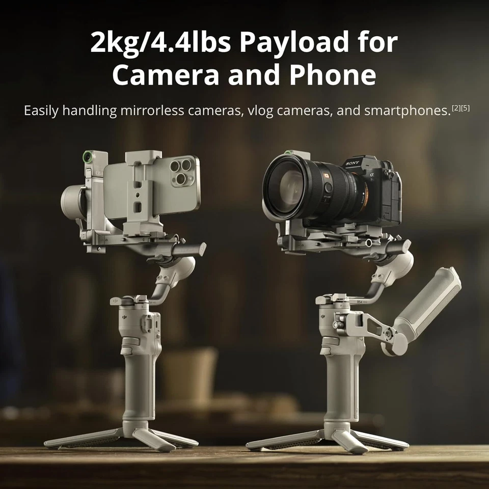DJI RS 4 RS4 Mini Combo 3-Axis AI Handheld Cameras Smartphone Gimbal Stabilizer - Image 4 of 4