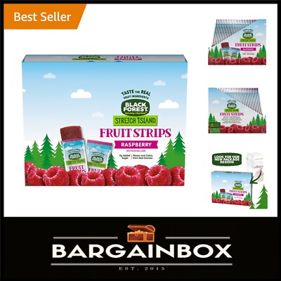 Stretch Island Raspberry Fruit Strips Snack Pack - 30 Strips, Made with Care