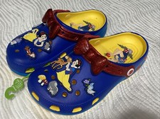 CROCS X DISNEY Snow White Classic Clog Mens 5 Womens 7 Brand New Y5 37-38 EU