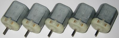 5 X Mabuchi FC-280 Auto DC Motor - 6 to 15 VDC - 9840 RPM - 12 V - 280ST-18180