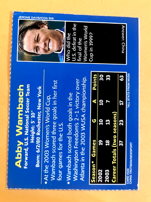 wambach様 2003 SI Sports Illustrated For Kids Abby Wambach RC Rookie Card