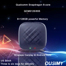 Wireless Carplay Android 13 System Auto Adapter 8GB RAM + 128GB ROM For Snapchat