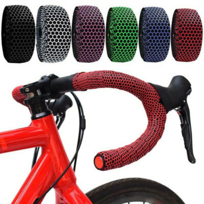 Handlebar Tape Bicycle Road Bike Sport Cork Grip Wrap Ribbon Tape Bar Plug  US