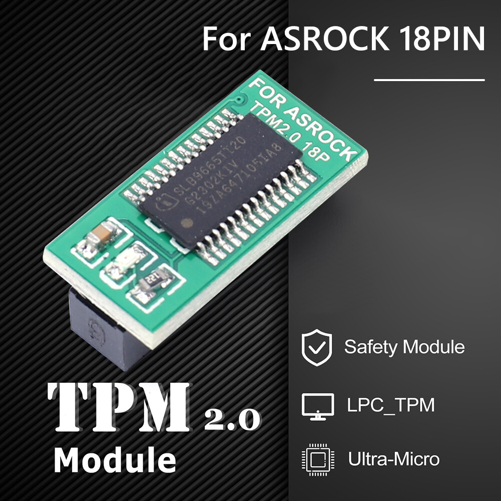 Asus Tpm 2.0 Module 14-1 Pin Zunate TPM 2.0 Security Module For ASRock ...