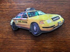 New York City taxi cab magnet fridge acrylic New York City
